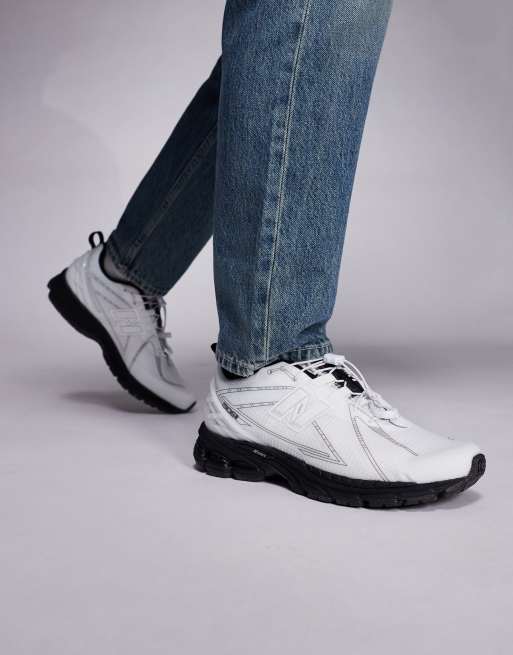 New Balance - 1906 - Baskets unisexes à lacets autobloquants - Blanc et noir, 5 de 5