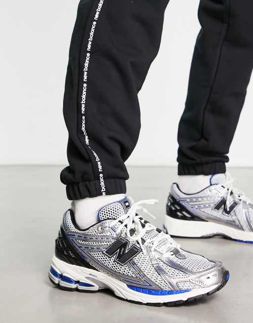 New Balance – 1906 – Biało-niebiesko-czarne buty sportowe z metalicznymi detalami