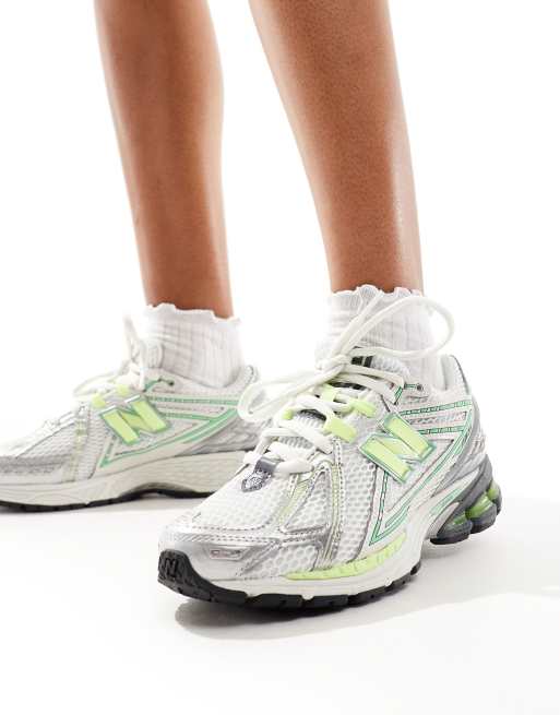 New Balance 1906 neon unisex sneakers in green Exclusive to ASOS