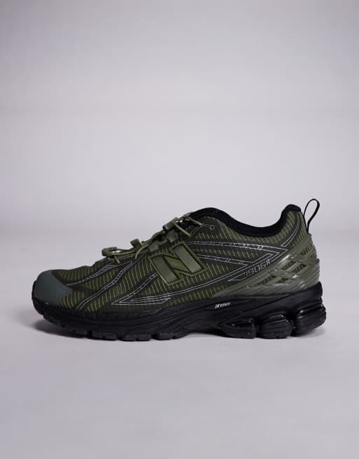 New Balance - 1906 - Olivengrønne og sorte sneakers med løbebåndsspænde, 2 af 5