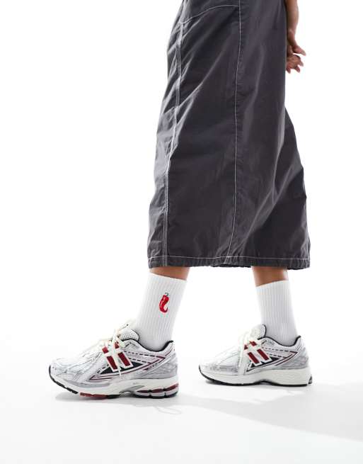 New Balance – 1906 – Srebrno-bordowe buty sportowe, 5 z 5
