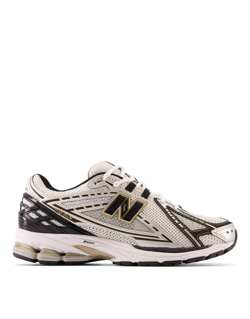 New Balance 1906 trainers in silver and gold-Black