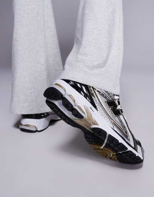 New Balance 1906 trainers in silver and gold, 4 of 4