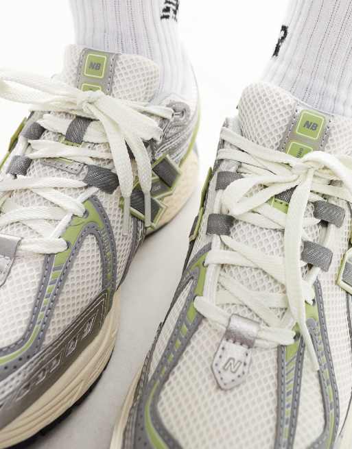 非ず New Balance 1906 trainers in silver and green | ASOS