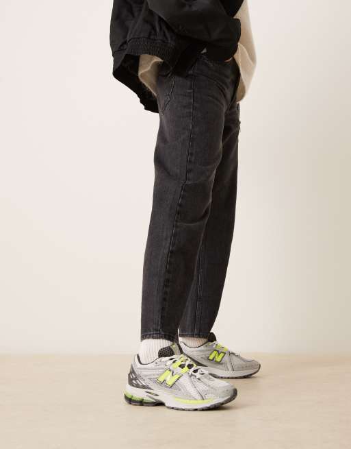 New Balance – 1906 – Unisex-Sneaker in Metallic-Silber und Neongelb, 5 von 5