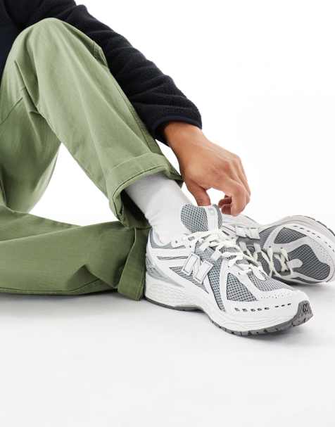 New Balance 1906 unisex sneakers in gray and white detail - view 1
