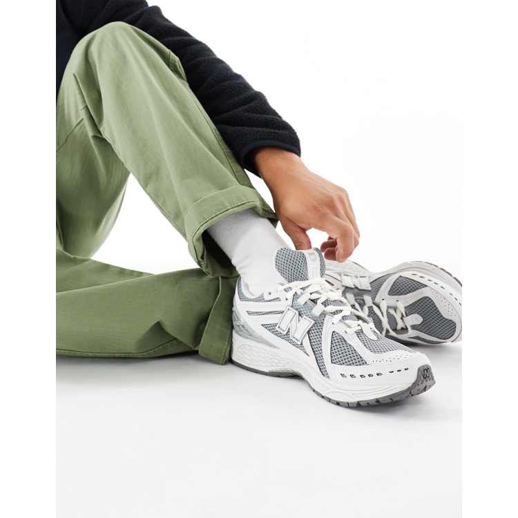 nnii グレー23 NEW BALANCE 1906 Rubber- and Leather-Trimmed Mesh Sneakers