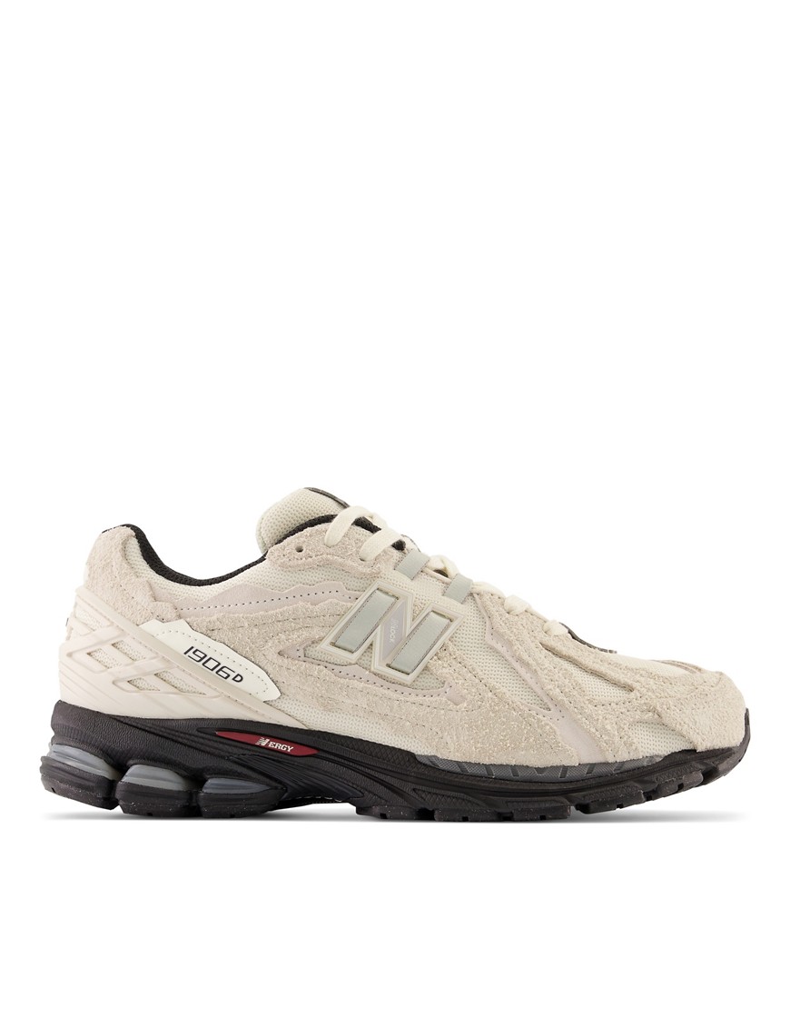 New Balance 1906D sneakers in cream with black detail-White