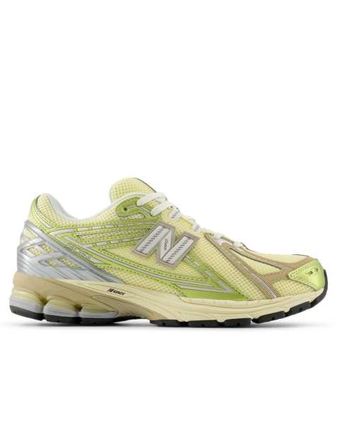 New Balance 1906r trainers in yellow and beige - view 1