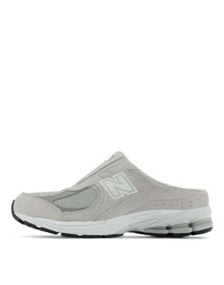 New Balance 2002 mules in grey ASOS