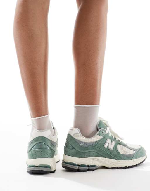 New Balance – 2002R – Beżowo-zielone buty sportowe, 2 z 5
