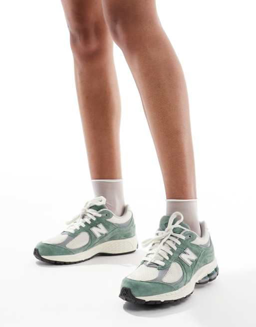 New Balance – 2002R – Beżowo-zielone buty sportowe, 5 z 5