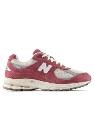 New Balance 2002r trainers in washed burgundy - view 1