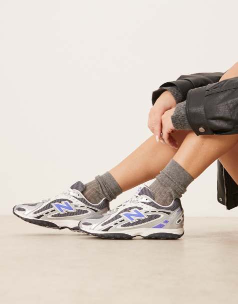 New Balance - 204L- Sneakers argento metallizzato e indaco - view 1