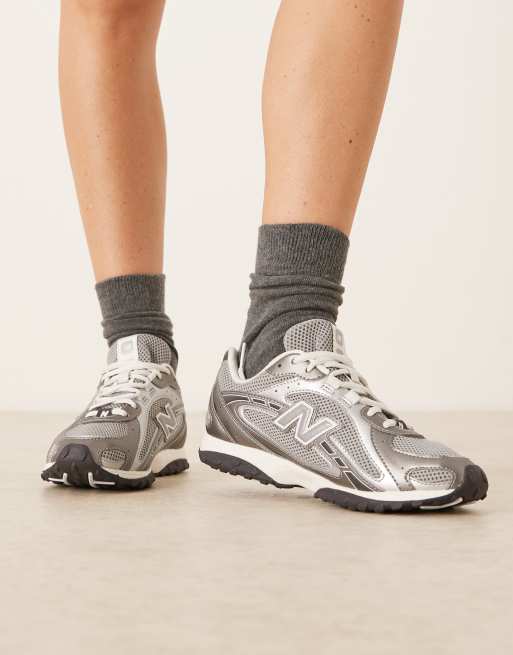 New Balance - 204L - Sneakers in donker zilver metallic, 5 van 5