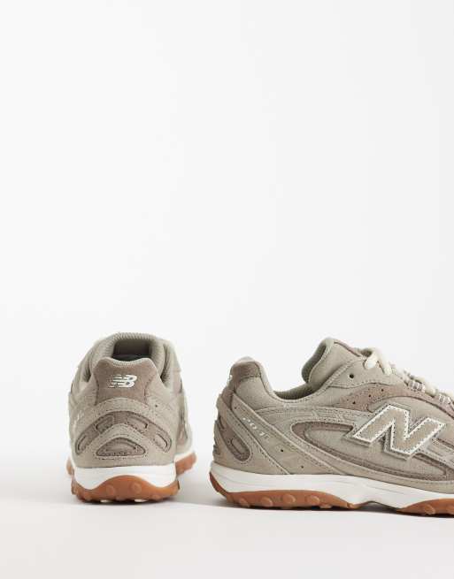 New Balance 204L suede sneakers in beige and brown, 2 of 5