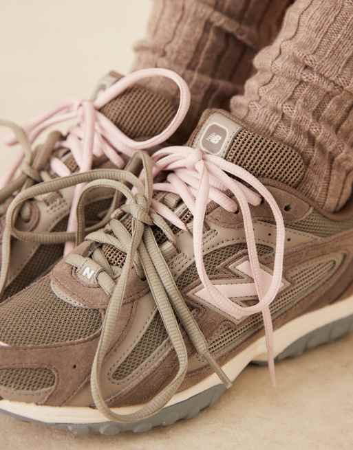 New Balance 204L trainers in brown and pink suede | ASOS