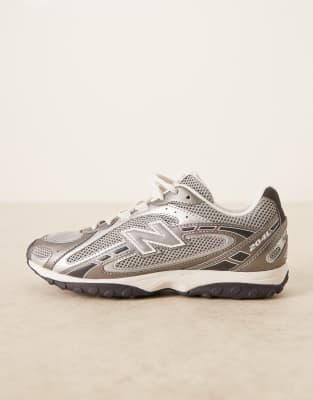 New Balance 204L trainers in dark silver metallic