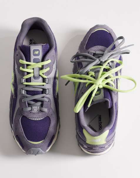 New Balance 204L trainers in purple and green - view 1