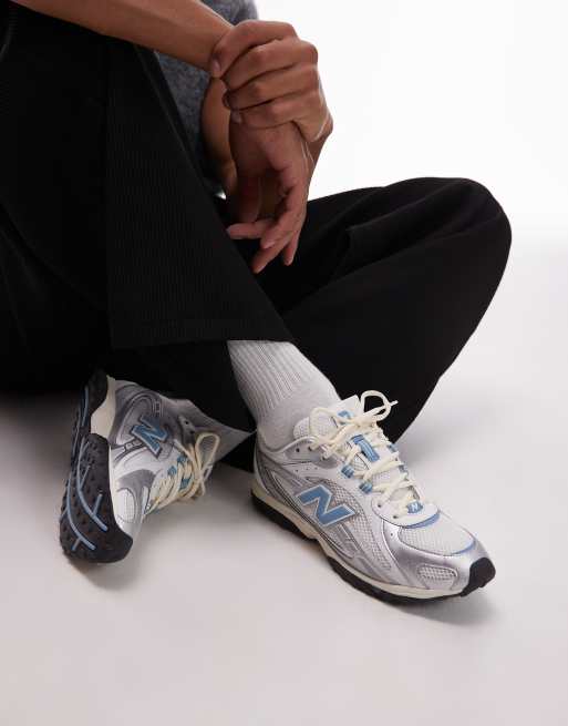 New Balance - 204L - Uniseks sneakers in wit en blauw, 2 van 5