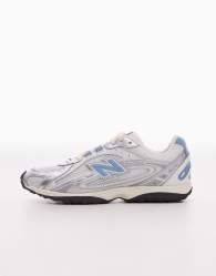 New Balance 204L unisex trainers in white and blue