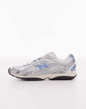 New Balance 204L unisex trainers in white and blue