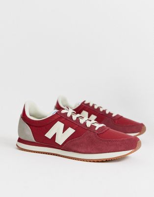 new balance red 220 trainers 