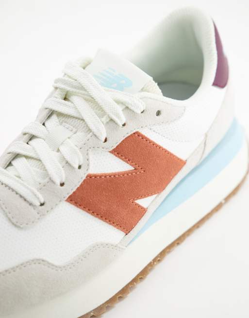 New Balance 237 Baskets Blanc cass et bordeaux