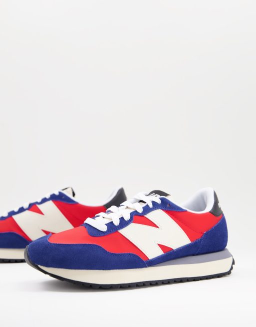 New balance homme bleu et rouge hot sale