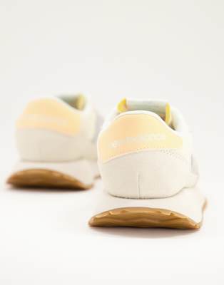 New Balance 237 mesh sneakers in cream and gray | ASOS