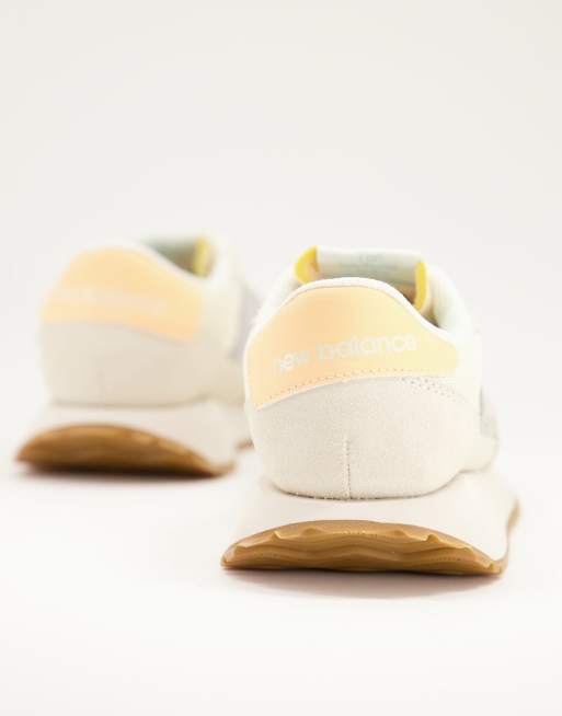 New Balance 237 mesh sneakers in cream and gray | ASOS