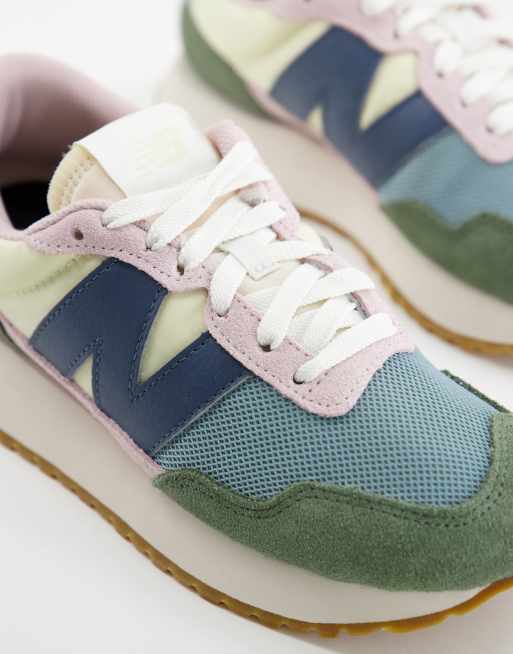 New Balance – 237 – Rosa och salviagröna sneakers, 3 av 4