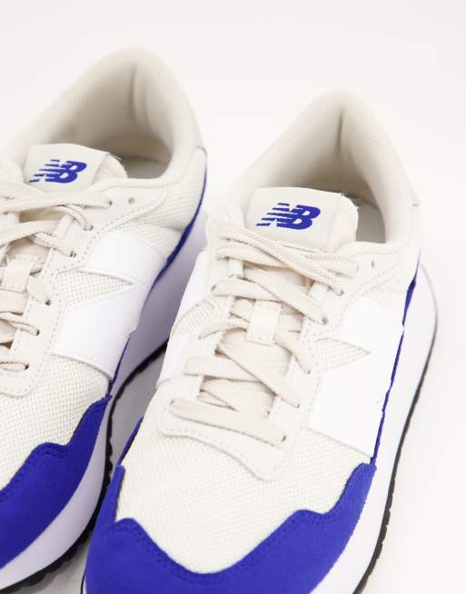 New Balance – 237 – Sneaker aus Netzstoff in Hellgrau und Blau, 2 von 4