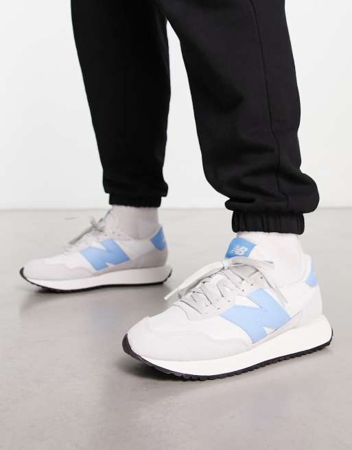 New Balance - 237 - Sneakers bianco sporco e blu, 4 di 4