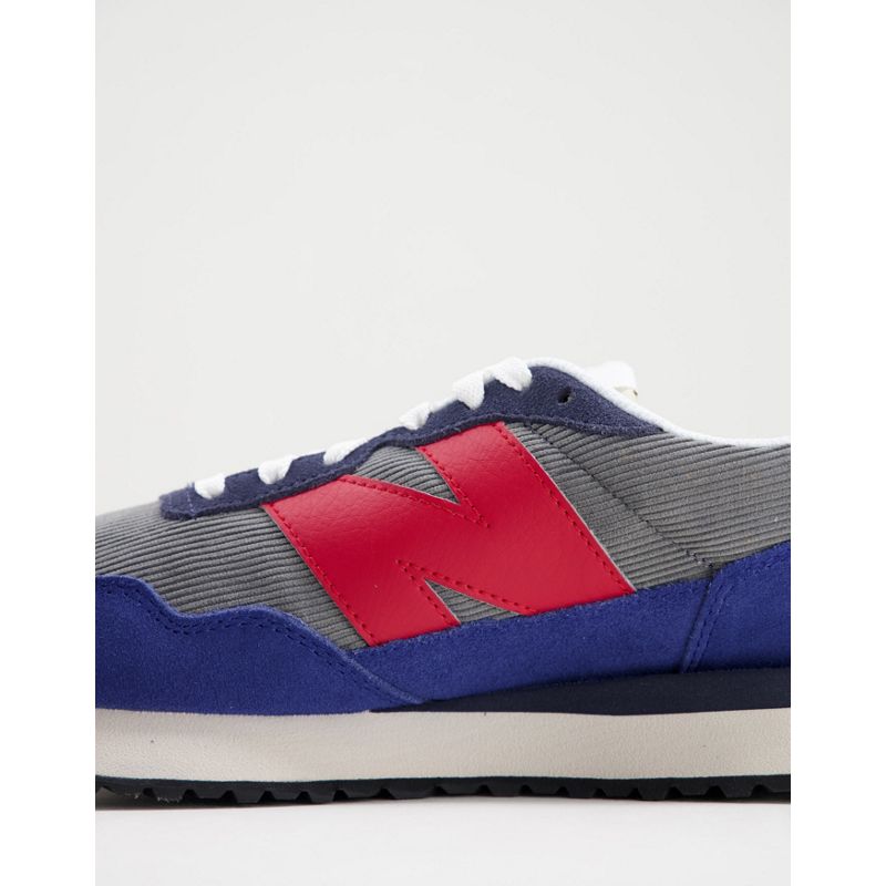 Uomo Activewear New Balance - 237 - Sneakers blu e rosse