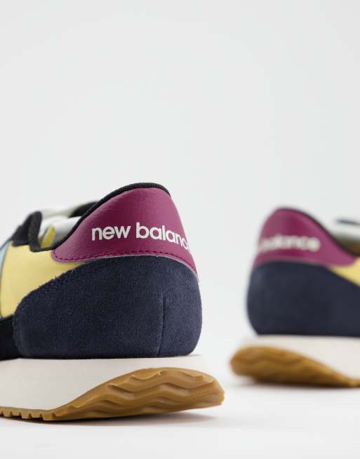 New Balance - 237 - Sneakers color block blu navy e bordeaux, 4 di 4