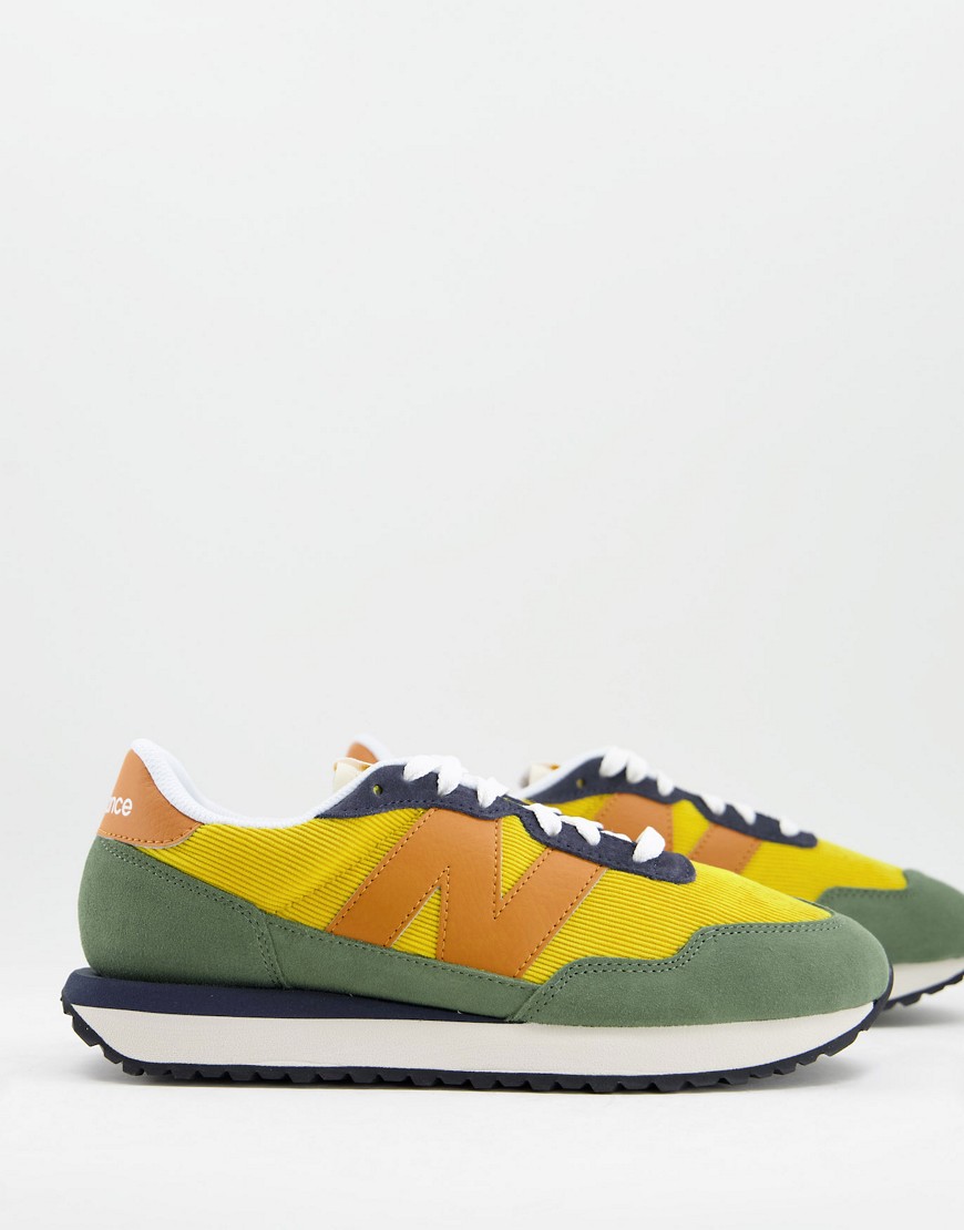 new balance - 237 - sneakers gialle e verdi-giallo