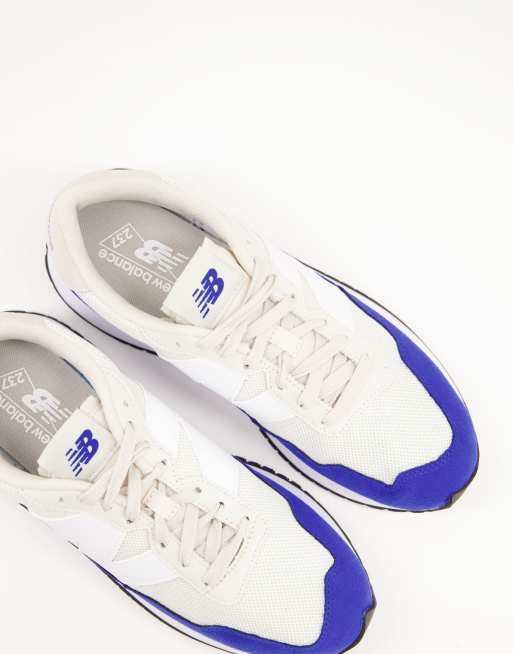 New Balance - 237 - Sneakers i lysegrå og blå mesh, 4 af 4