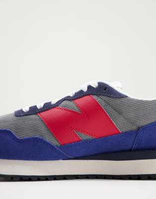 new balance bleu rouge