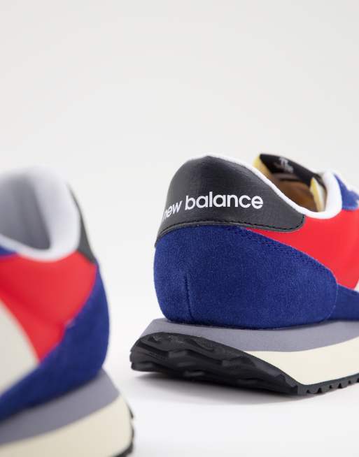 New Balance 237 sneakers in blue and red