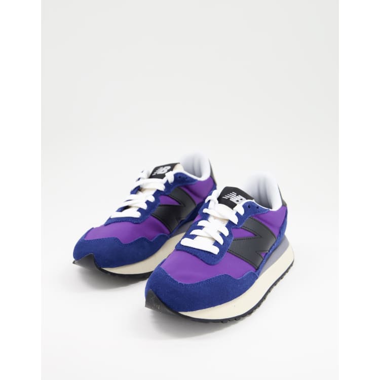 Purple and hot sale blue sneakers