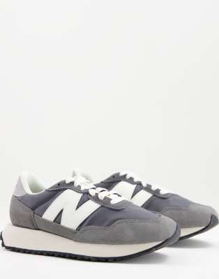 New Balance 237 Lace Up Sneakers In Gray