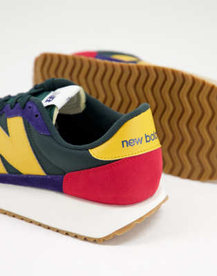 new balance green yellow red