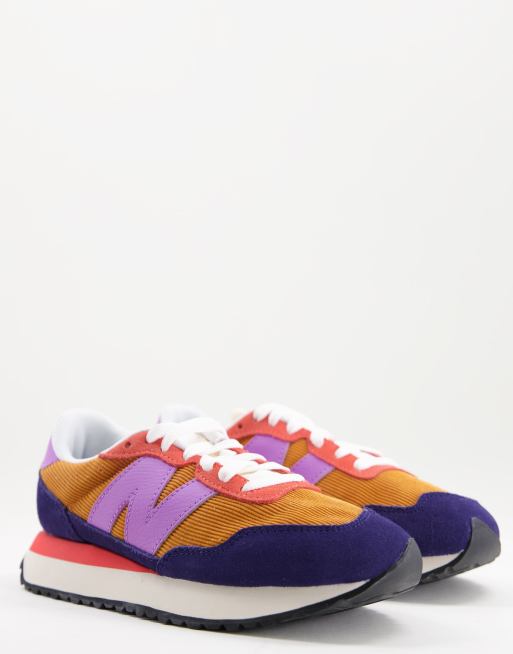 Orange and best sale purple sneakers