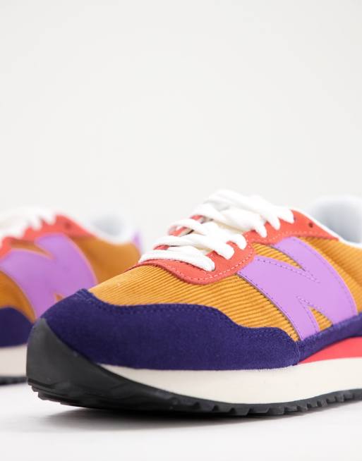 Orange and deals purple sneakers