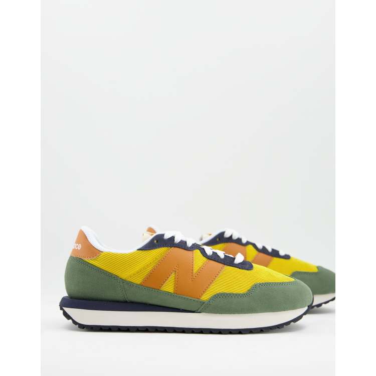 New balance best sale green and yellow