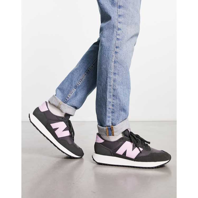 New balance purple hot sale and black