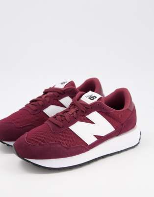 burgundy new balance trainers