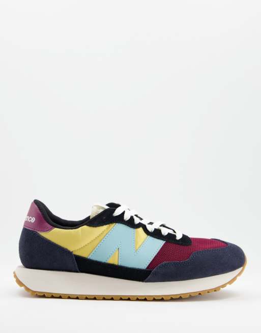 New Balance 237 trainers in navy and burgundy colorblock | ASOS