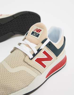 new balance 247 cream trainers